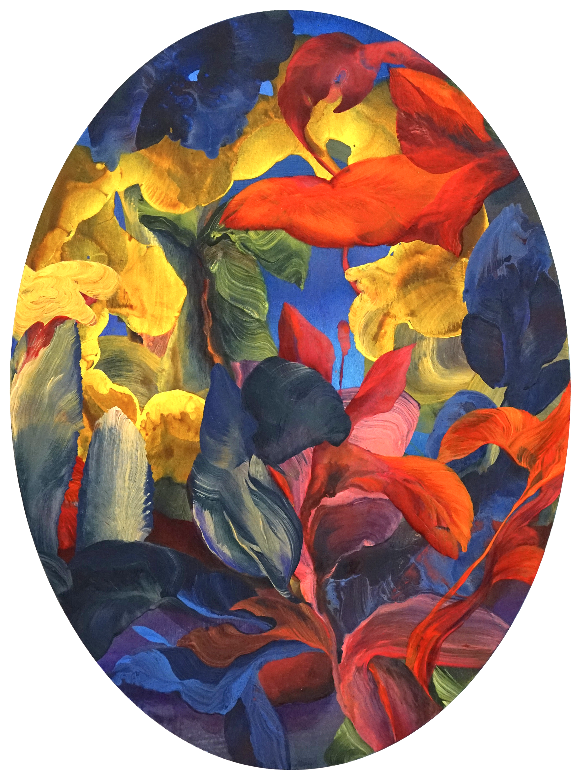 Shade Seeking, Acrylic on birch ply panel, 2026