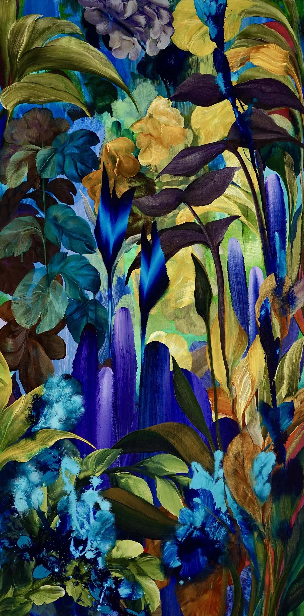 Overseen, 160 x 80cm, Acrylic on canvas, 2024