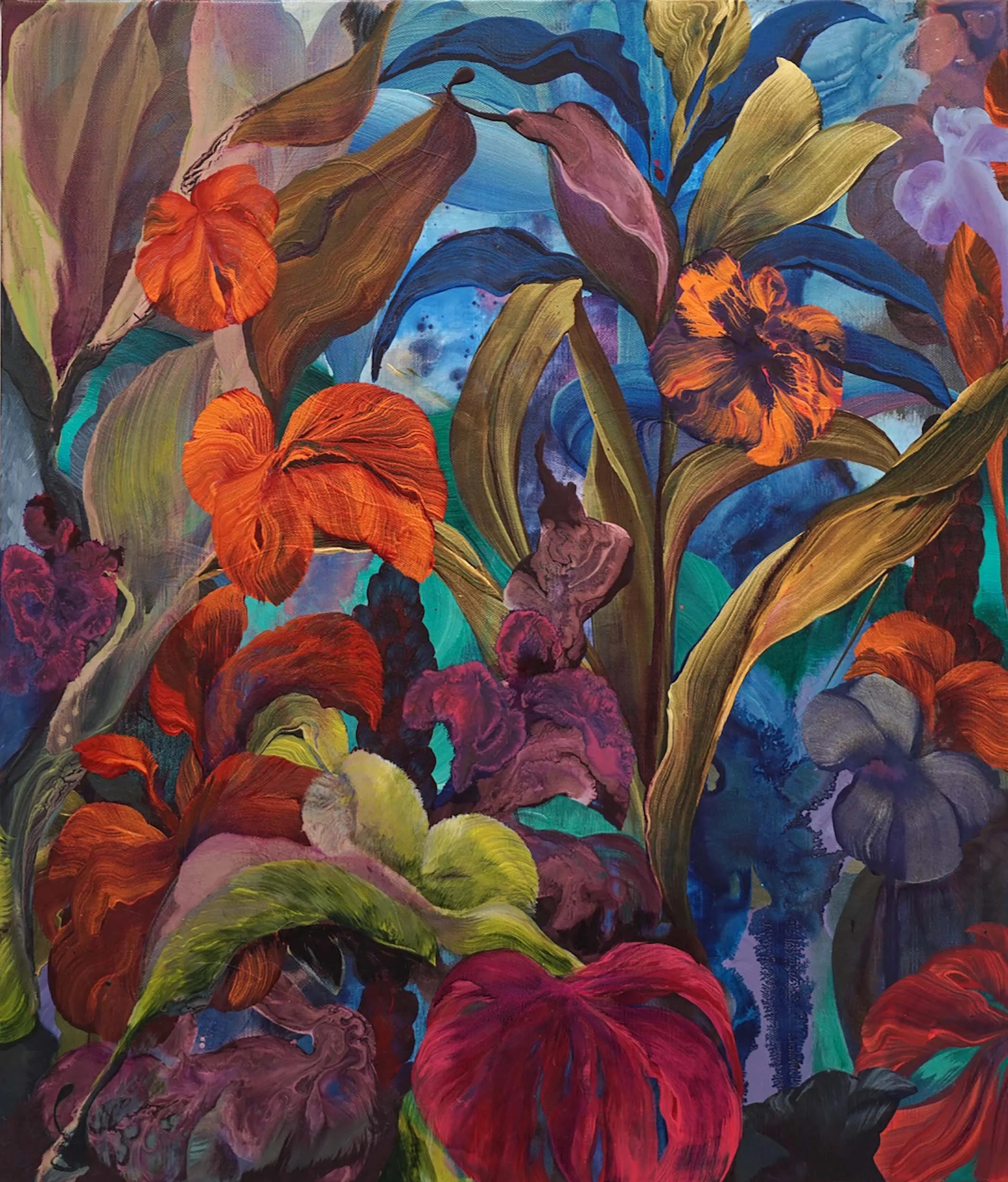 Gathering
60 x 70cm 
Acrylic on linen
2025