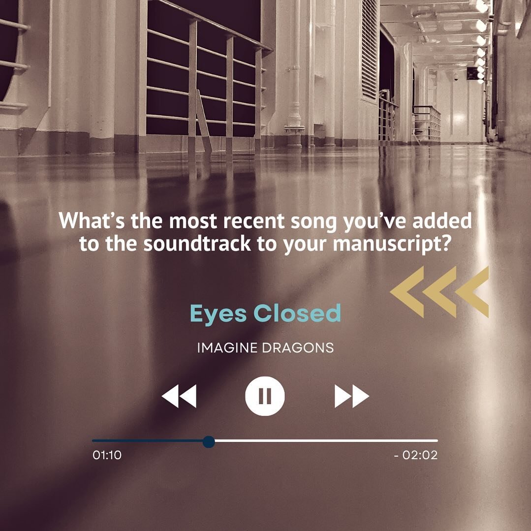 With the recent TS drop, song inspo is on the brain! 🎧 #WritingCommunity, what&rsquo;s the latest song you&rsquo;ve added to the soundtrack to your manuscript? 

Mine is Eyes Closed by Imagine Dragons: perfect for the epic, in-the-dark heist/prank b