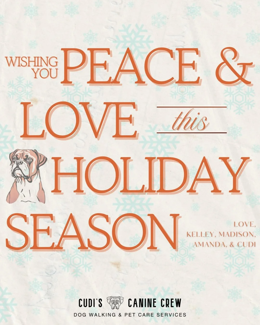 Warmest Wishes from Cudi's Crew!

Happy Howlidays 🎄
Merry Barkmas 🐶
Meowy Christmas 🎅
Merry Catmas 🐱

We're taking a short break 12/25-12/26 to enjoy time with loved ones. Thanks for a pawsome year! 🥰 Here are some festive 🎄 🎁 ⛄️ pics of our f