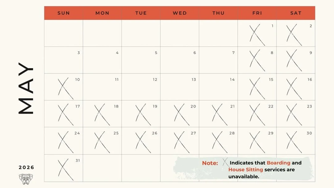 Summer is right around the corner!! Swipe ➡️ to see our Boarding and Housesitting availability this summer. ☀️ Don&rsquo;t wait last minute to schedule, contact Cudi&rsquo;s Canine Crew today! 

📧: Send an email to cudiscrewdogwalking@gmail.com
📋: 