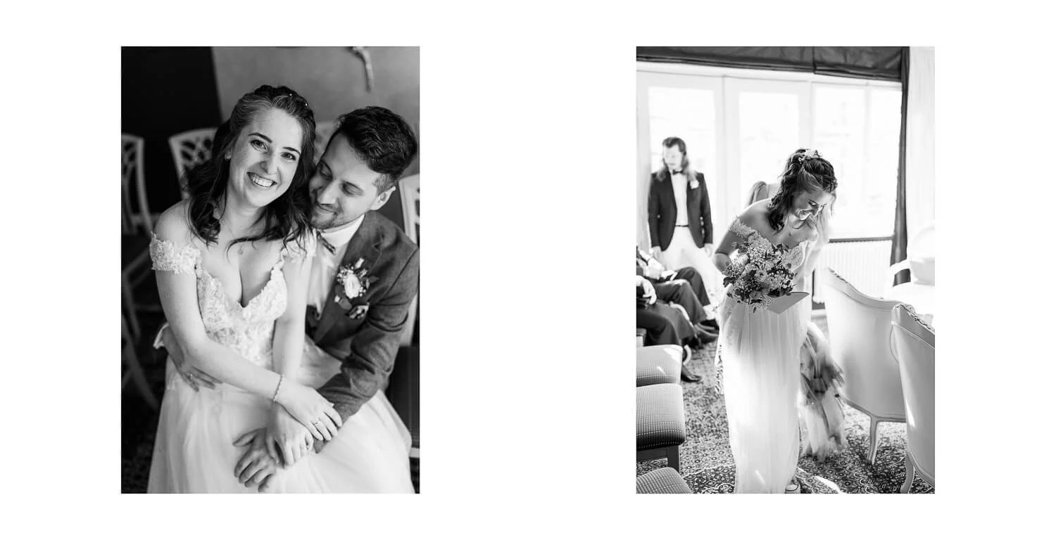 Brautpaar nach der Trauung im Königlichen Jagdhaus