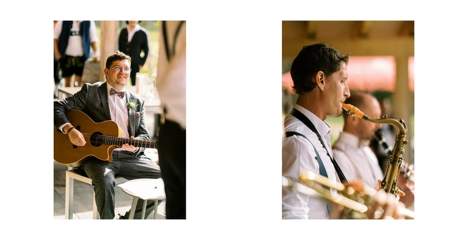 Live-Musik bei einer Hochzeitsfeier im Schanzenwirt in Oberstdorf