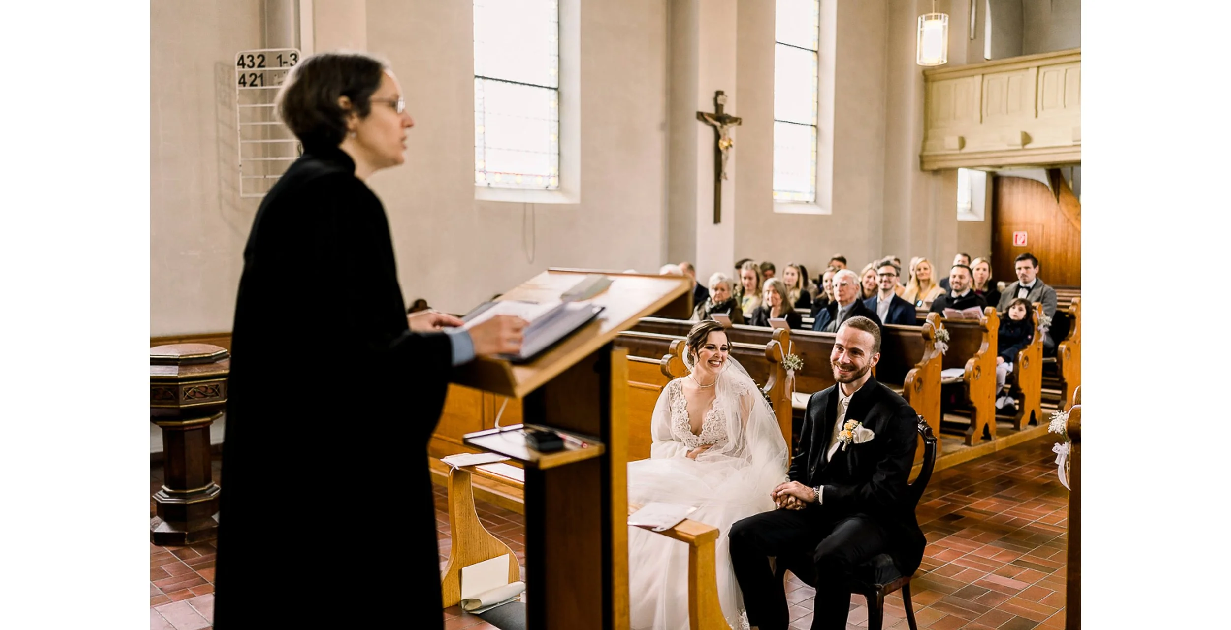 Hochzeit Bad Woerishofen Kirchliche Trauung Herbst Zeremonie Brautpaar