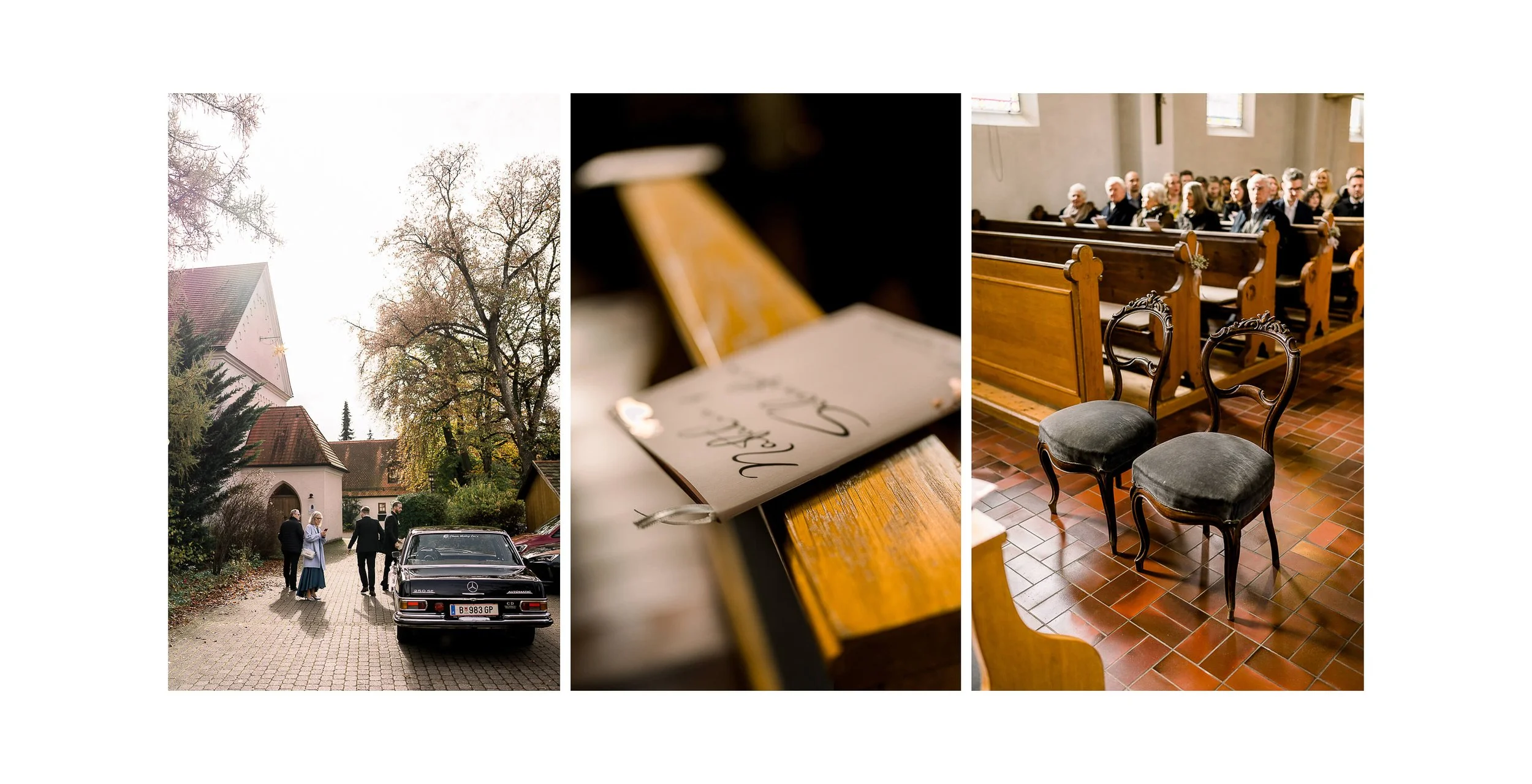 Hochzeit Bad Woerishofen Kirchliche Trauung Herbst Hochzeitsauto