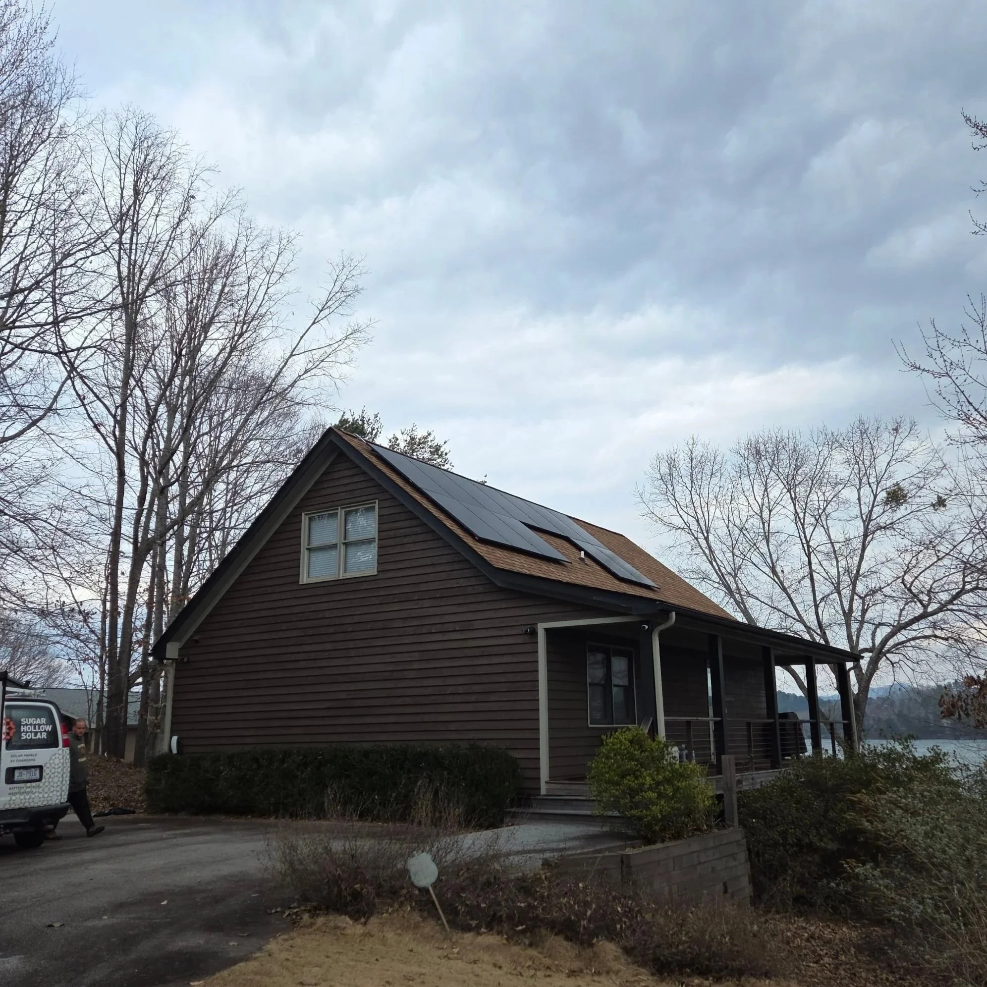 Rooftop solar installation in Pickens County, South Carolina