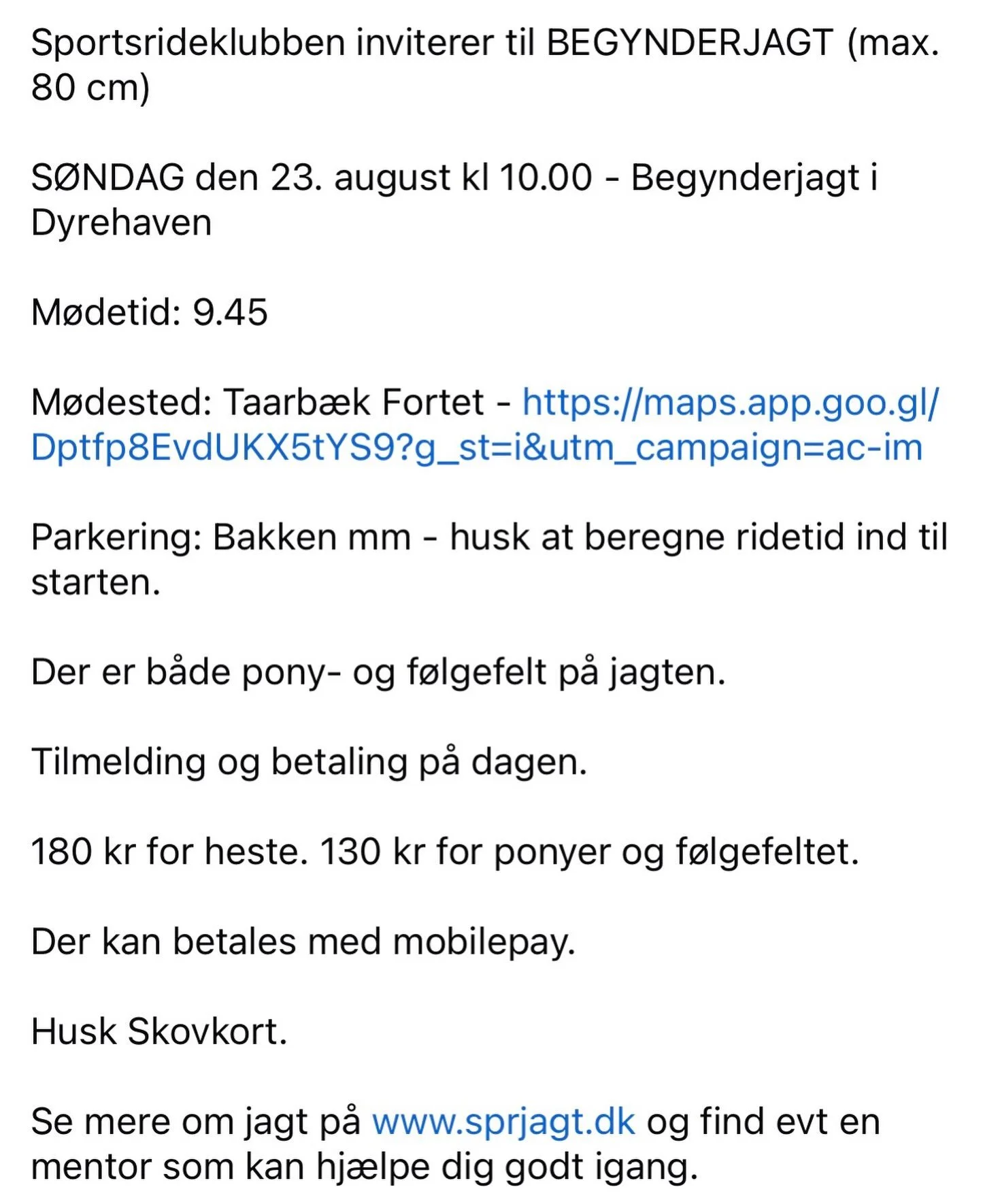 Dr&oslash;mmer du om at ride Hubertusjagt🤩🤩 Se mere p&aring; www.sprjagt.dk