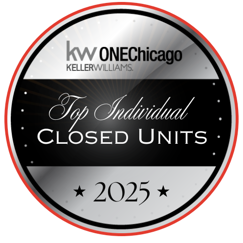 Keller Williams ONEChicago Top Individual Closed Units award, 2025.