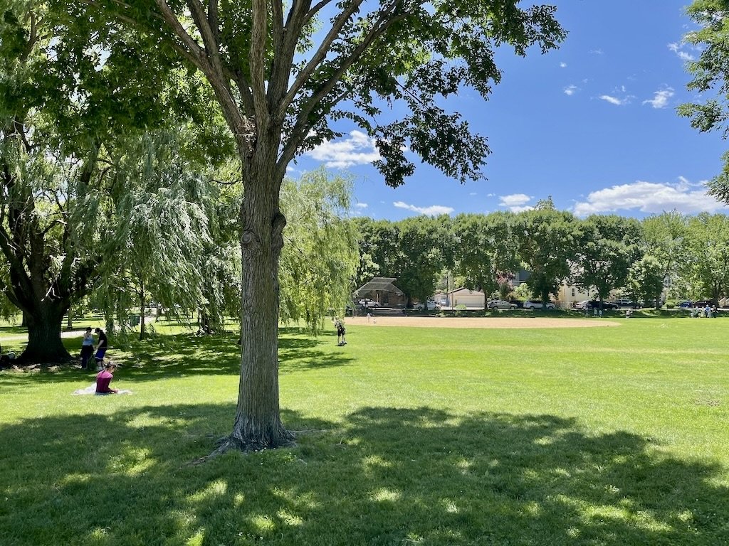 Winnemac Park green spaces in chicagos north side neighborhoods.