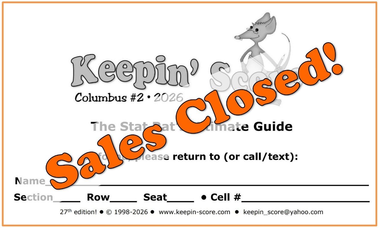 2026 Keepin' Score -- Physical Book (Columbus 2)
