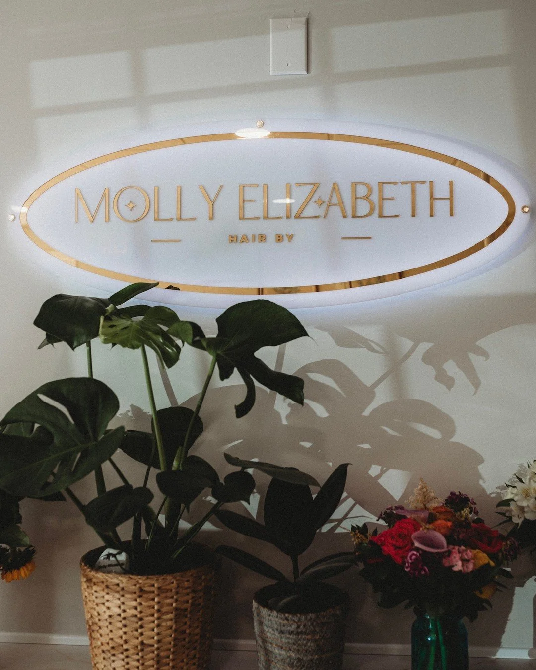 Golden light, leafy vibes, and quiet moments in the salon 🌾