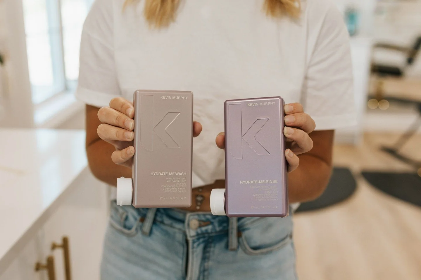 Winter hair deserves extra love 💛 The hydrate.me wash from @kevin.murphy nourishes, softens, and gives your strands that glow &mdash; perfect to treat yourself or gift to someone who deserves a little self-care ✨💇&zwj;♀️ Available in the salon!

R 