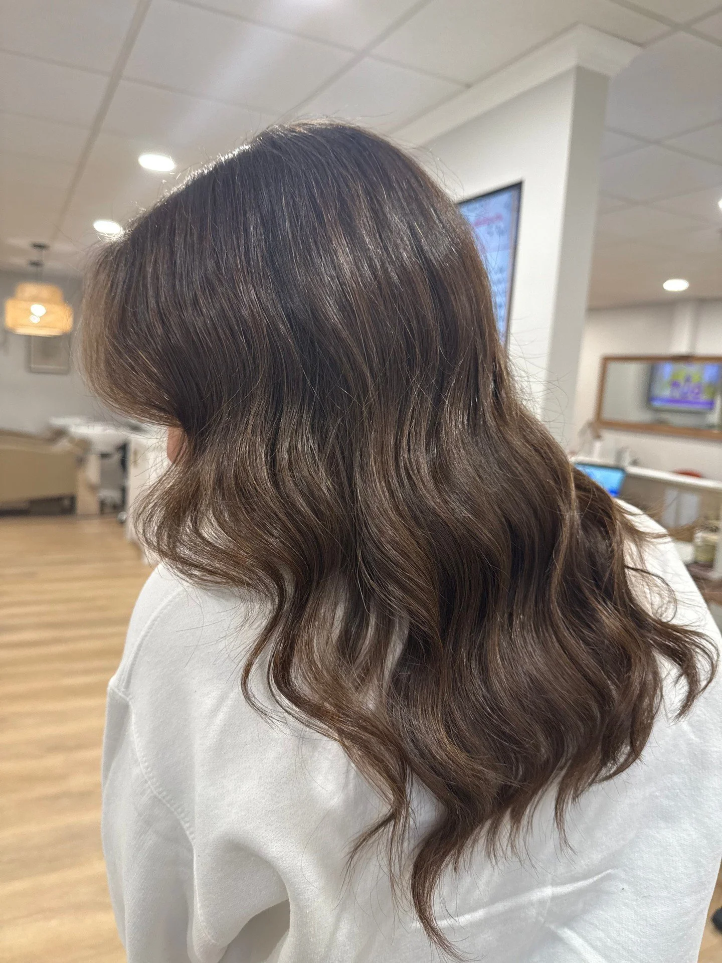 Rich, dimensional brown with major shine ✨ effortlessly beautiful by @hair.by.emily.swinamer