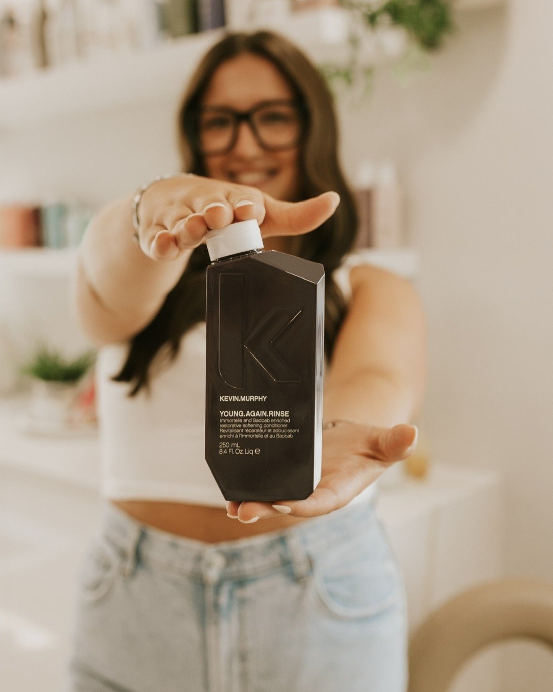 Healthy hair starts in the shower ✨ we love using Young Again Rinse from @kevin.murphy... clean ingredients, weightless hydration, and that soft, youthful shine we&rsquo;re always after.

Available for purchase 💫
