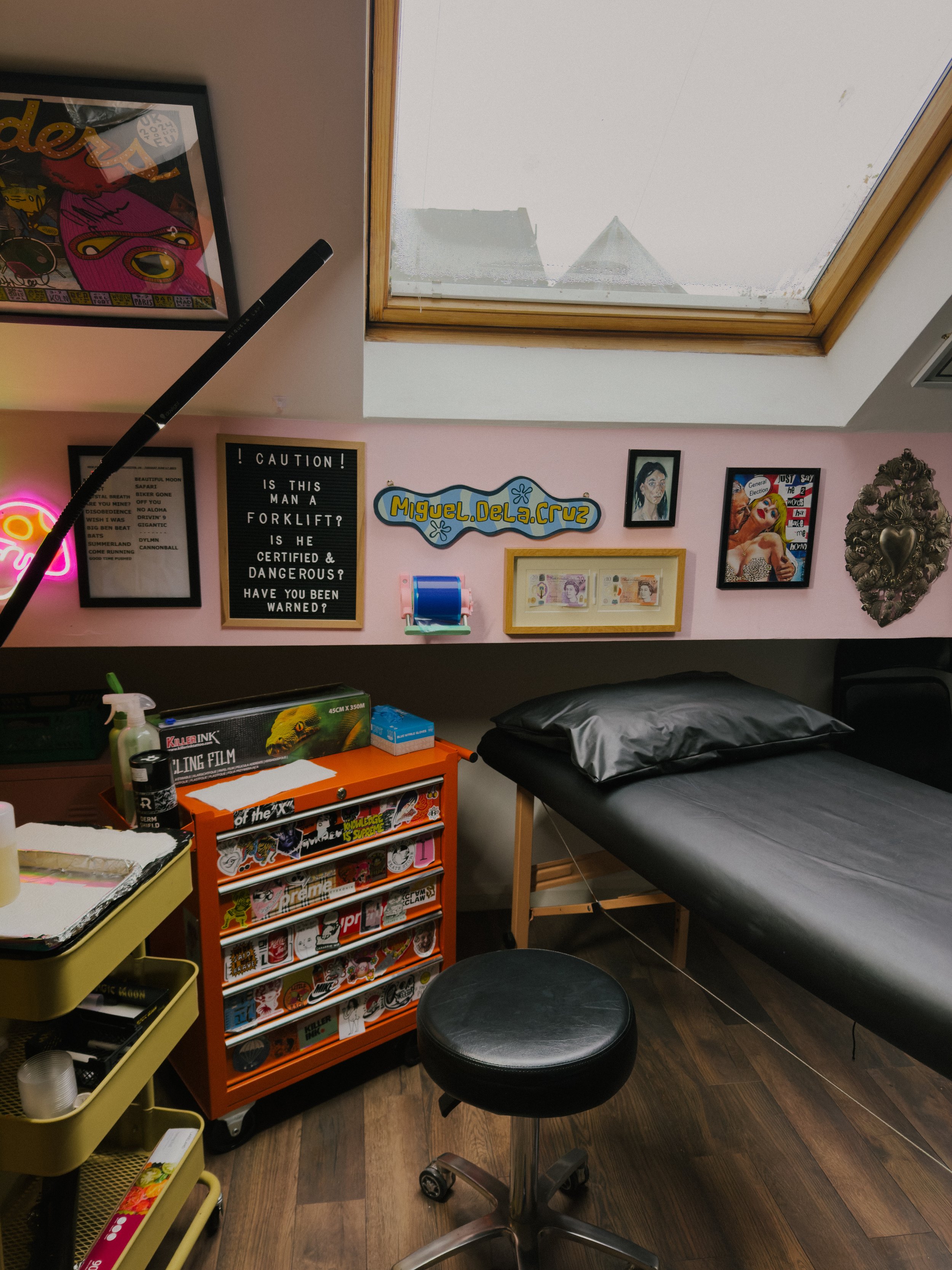 Blackwork Realism Tattoo Artist Work Station Darlington