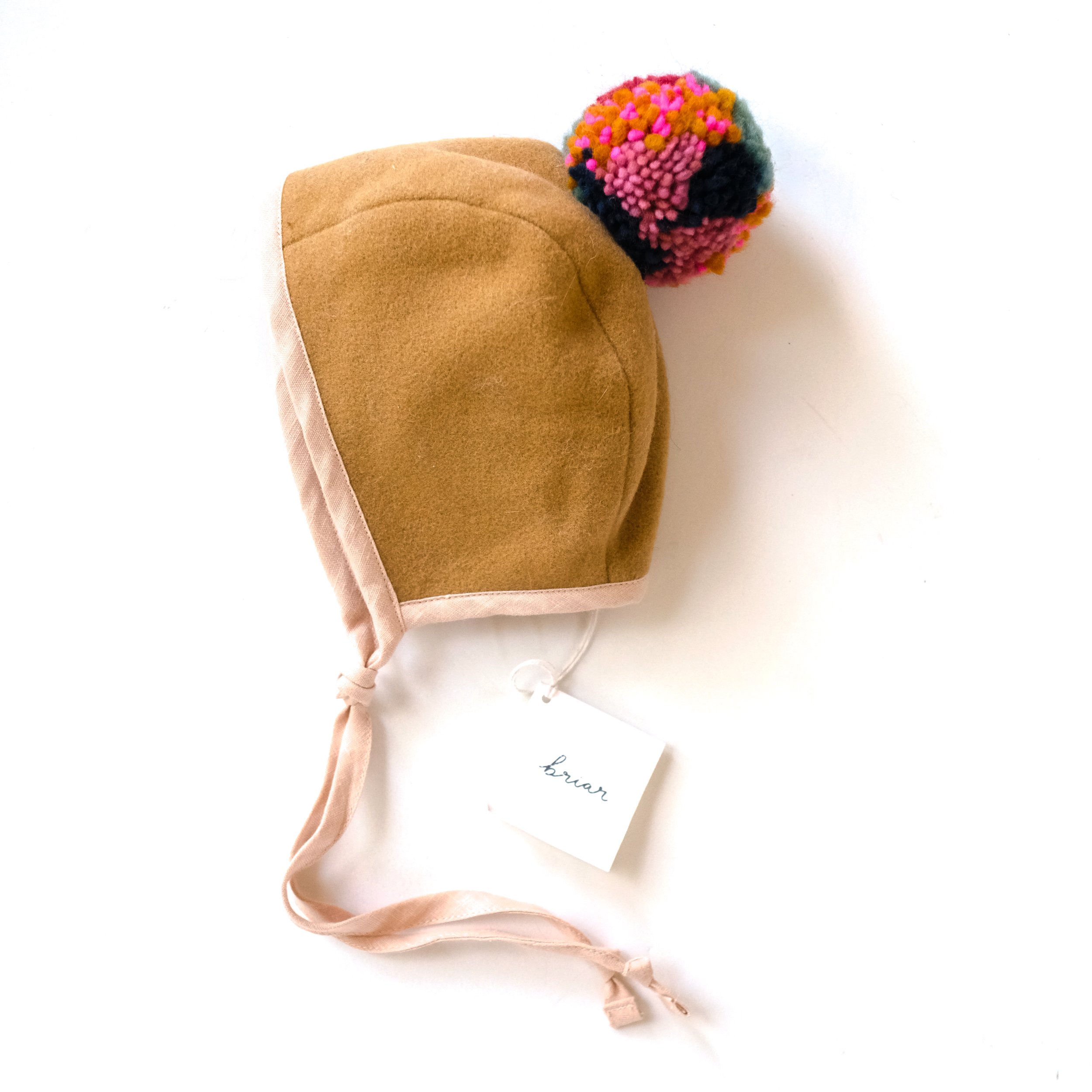 Briar Bonnet Multi-Color Pom Bonnet