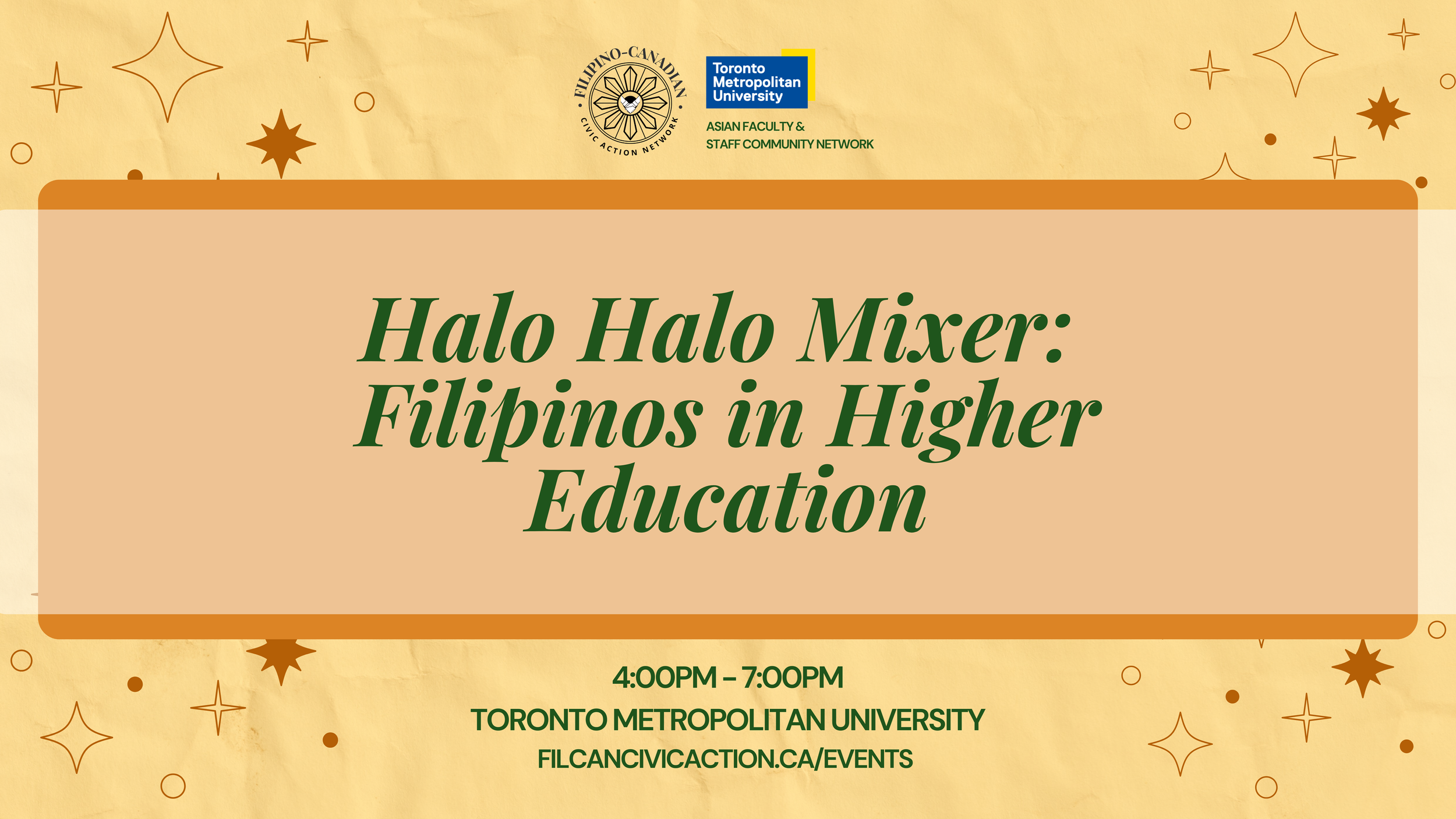 Halo Halo Mixer: Filipinos in Higher Education