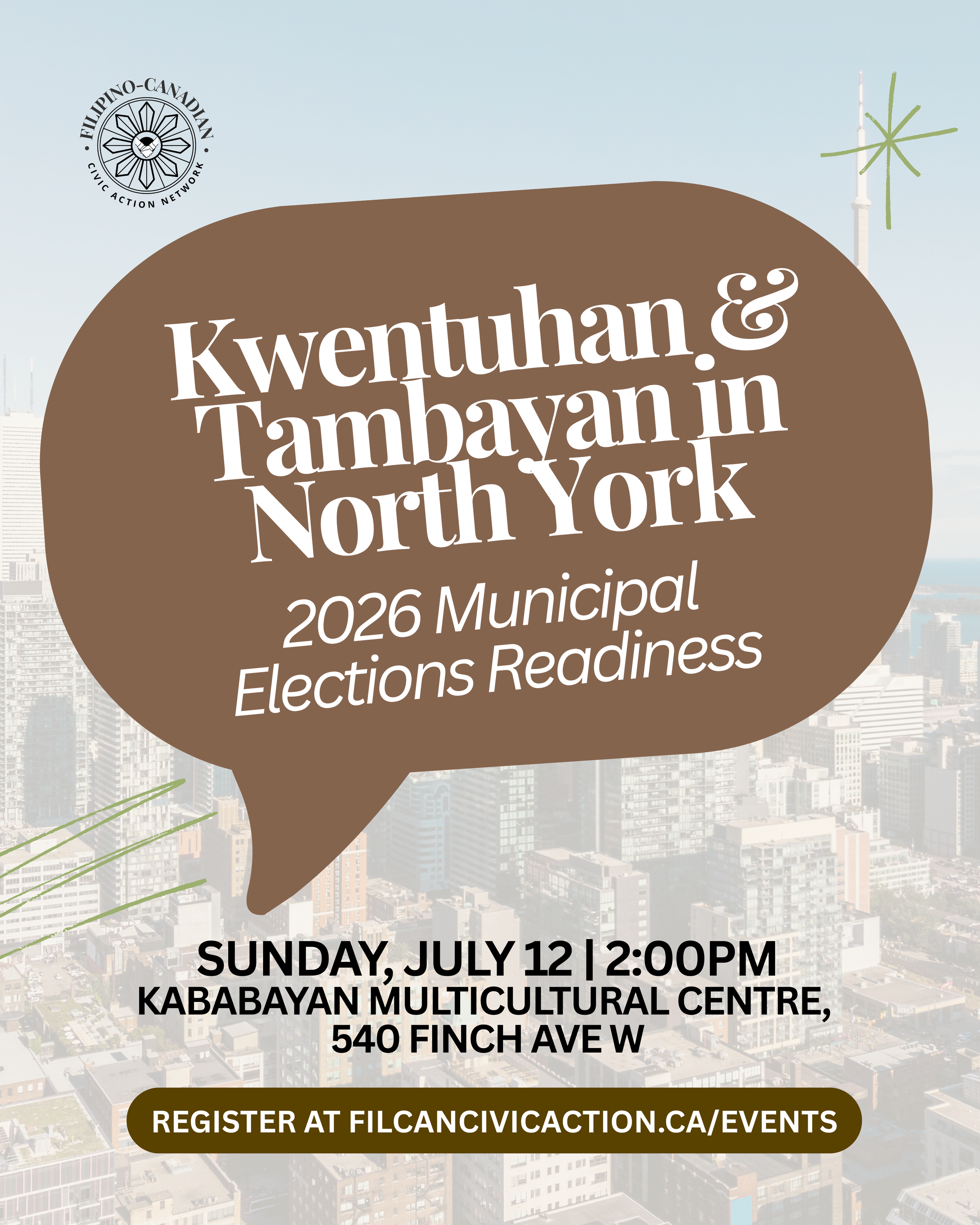 Kwentuhan &amp; Tambayan in North York: Municipal Election Readiness