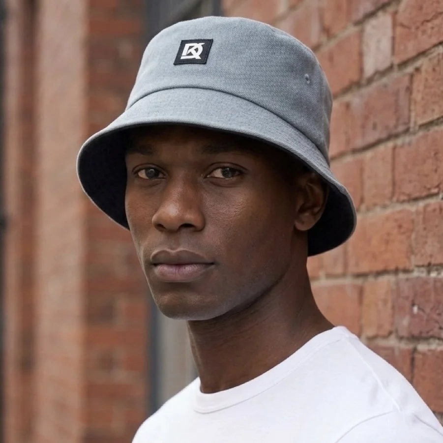 Denim Monogram Bucket Hat