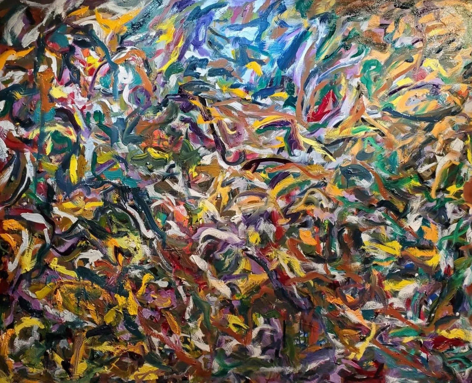 Innerscape/ Outerscape, 2024, Oil on linen, 52x 64 1/2 inches