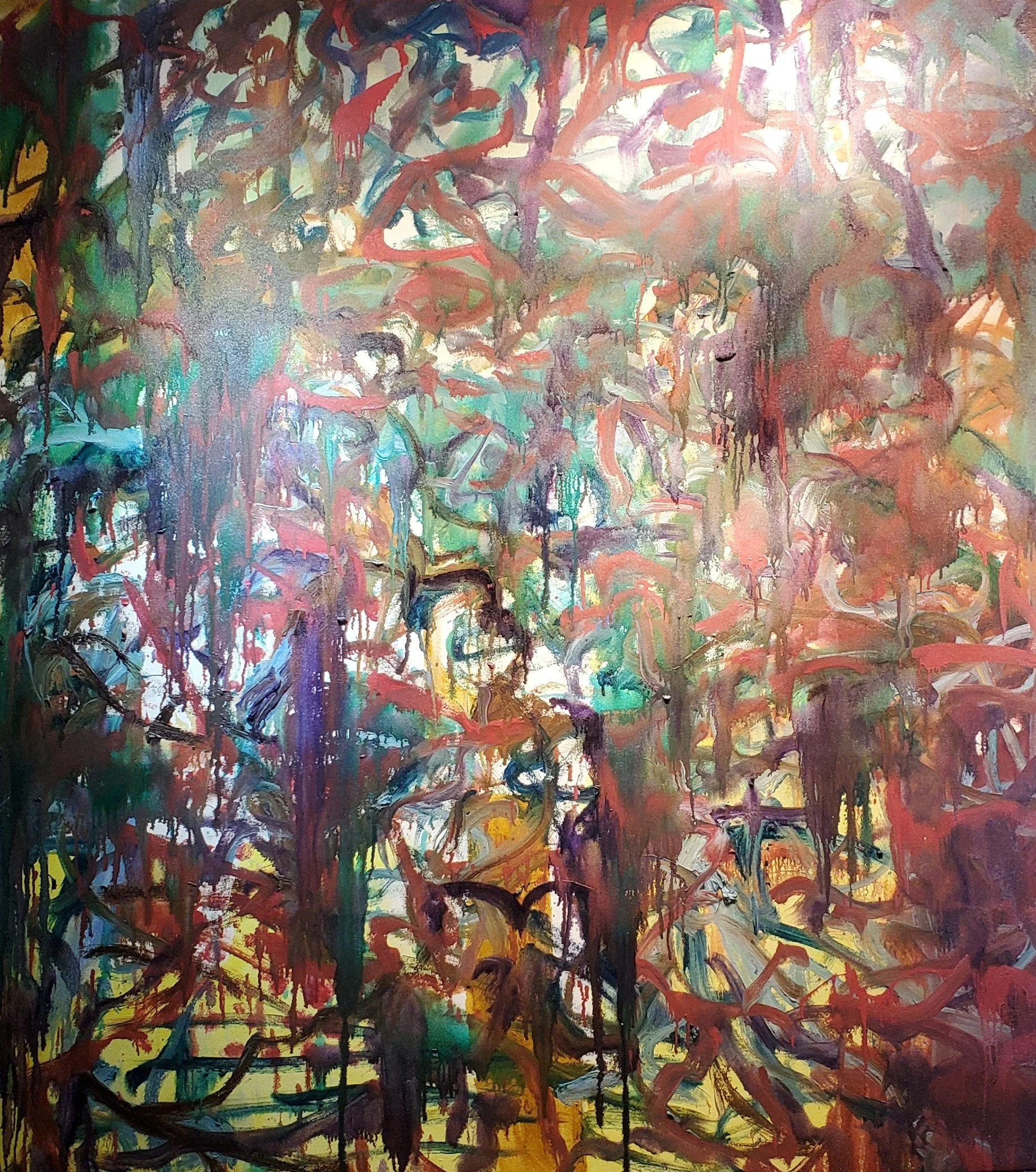 Phrenoplexia-The Ides of March, 2026, Oil on canvas,58x  64.5inches