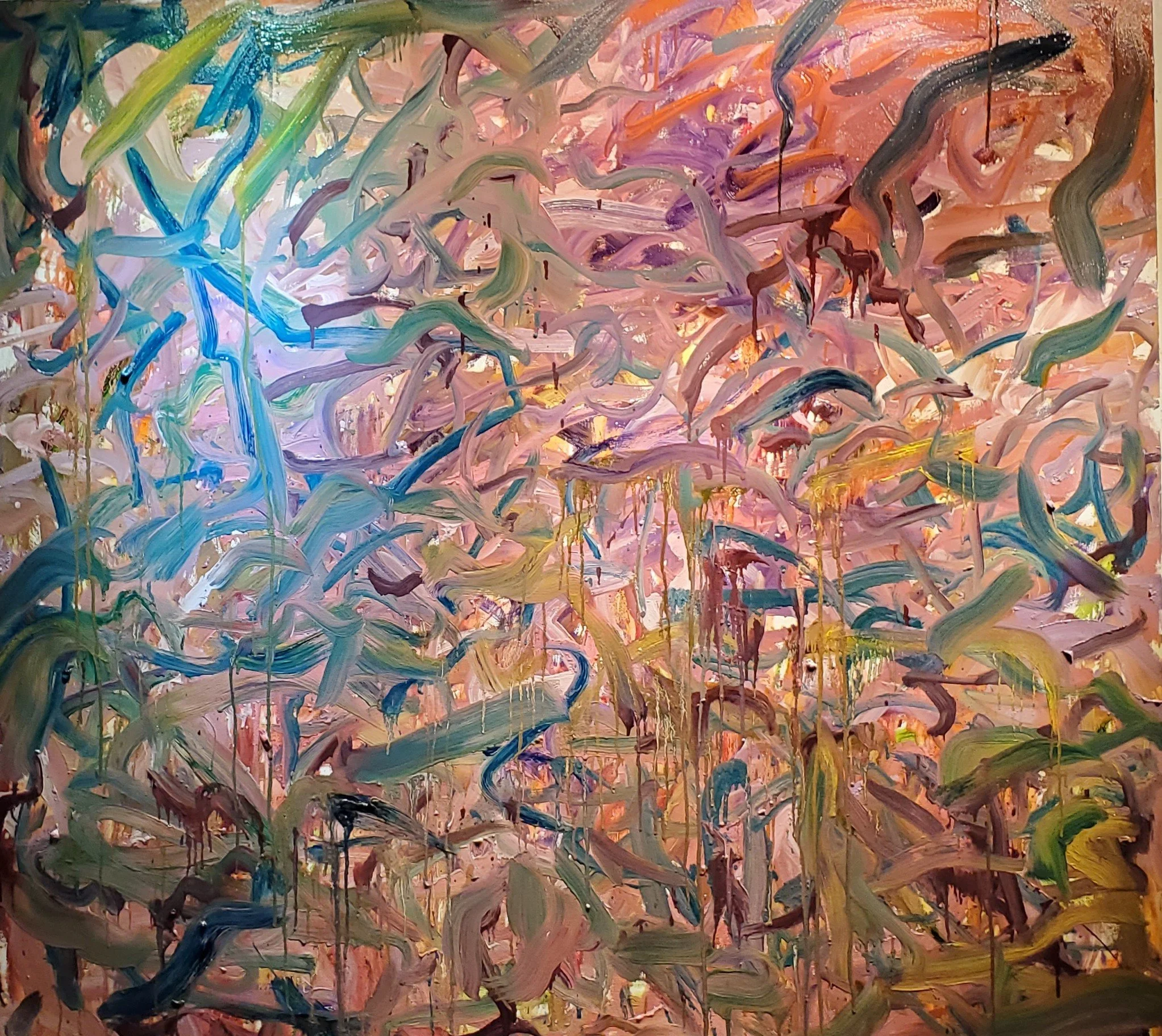 New 58x 64.5 drying on floor. Taking in quickly arrived at complexities