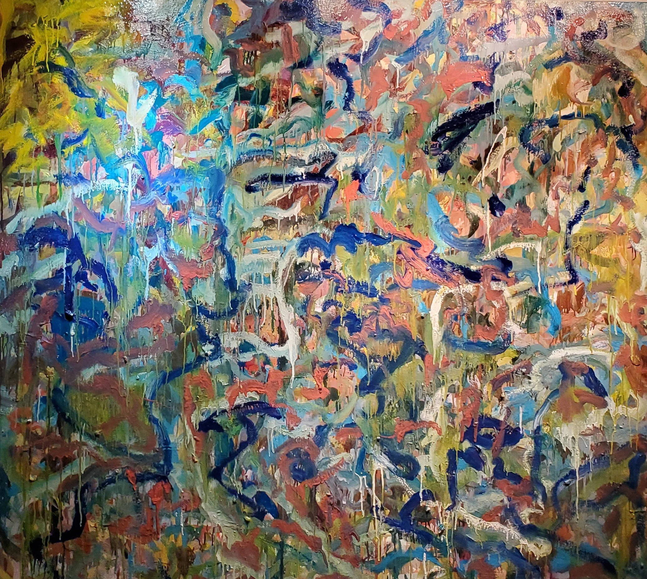 Did not tweak the previous light orange painting to a stopping point. Here is 3rd session