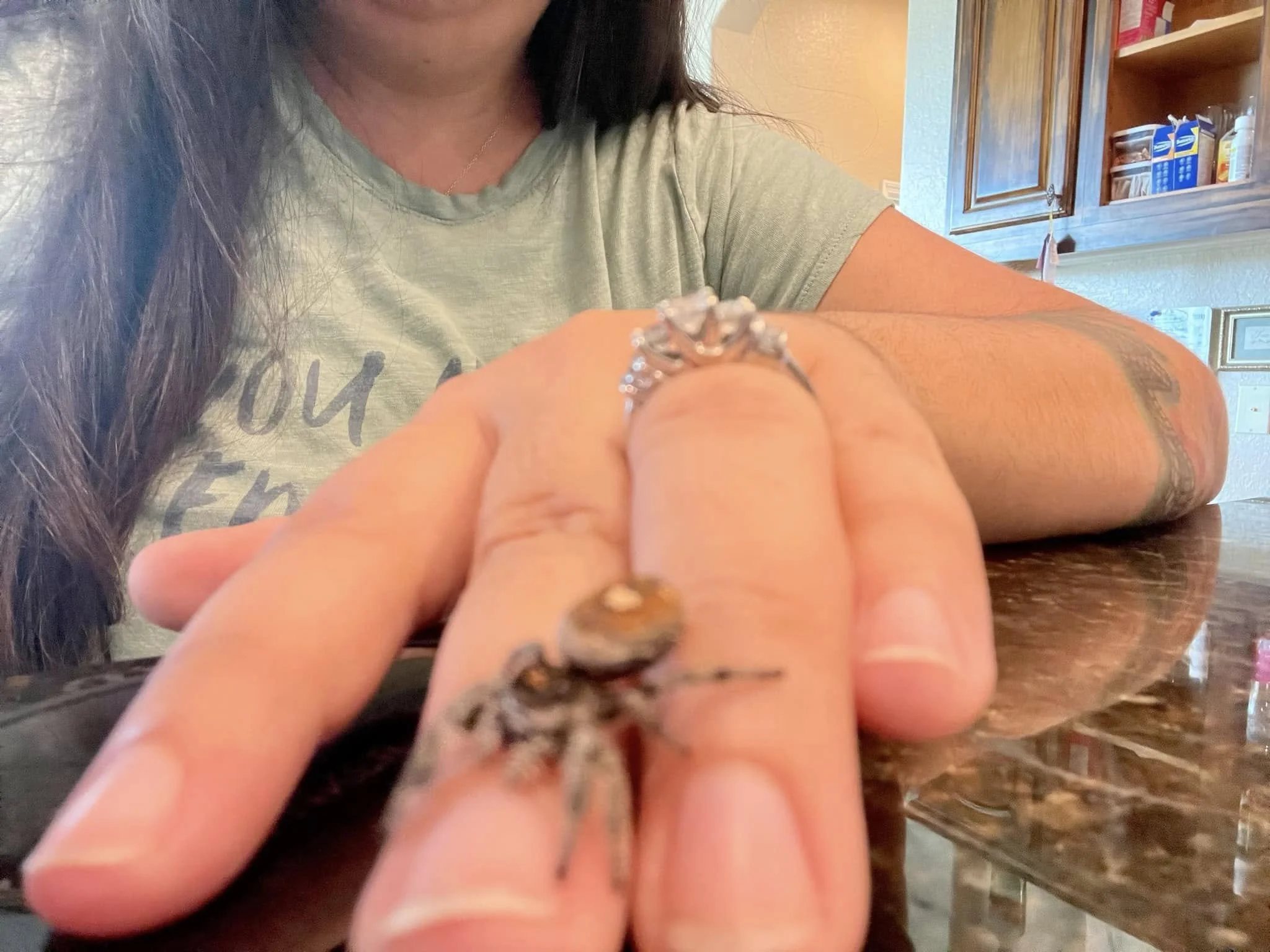 Gwen gets some exercise