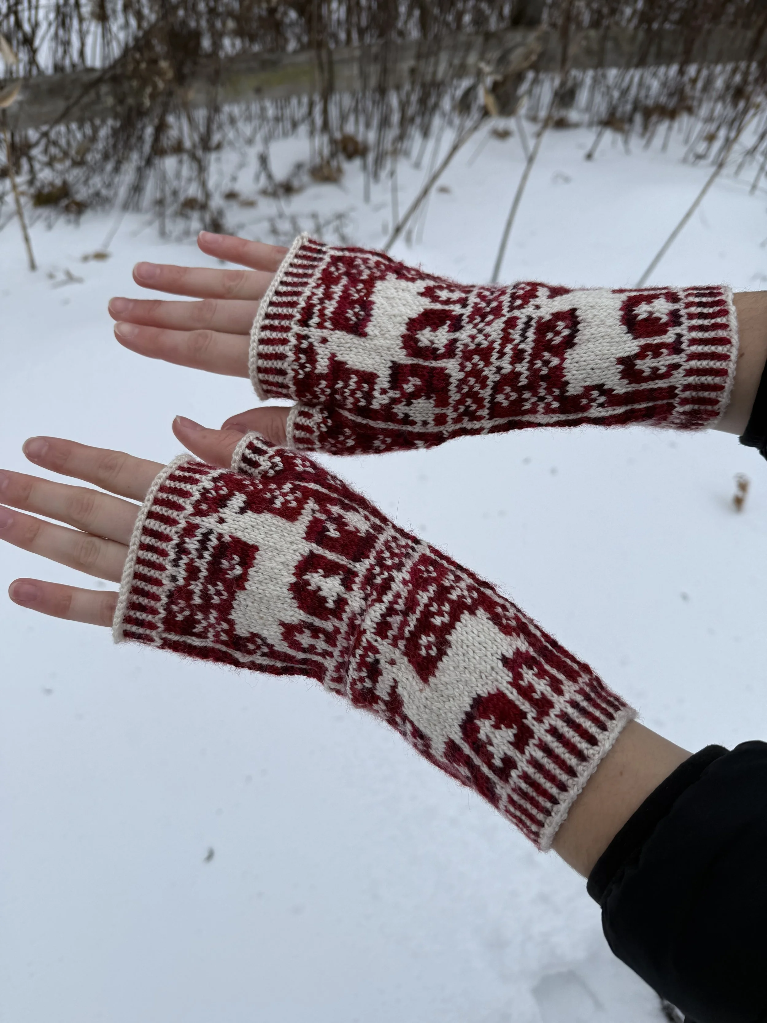 Winter Deer Mitts