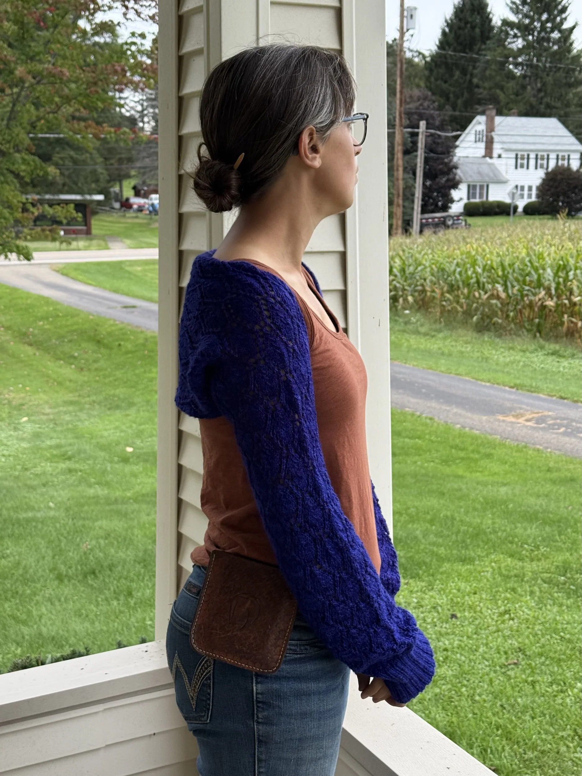 Indigo Leaves Shrug