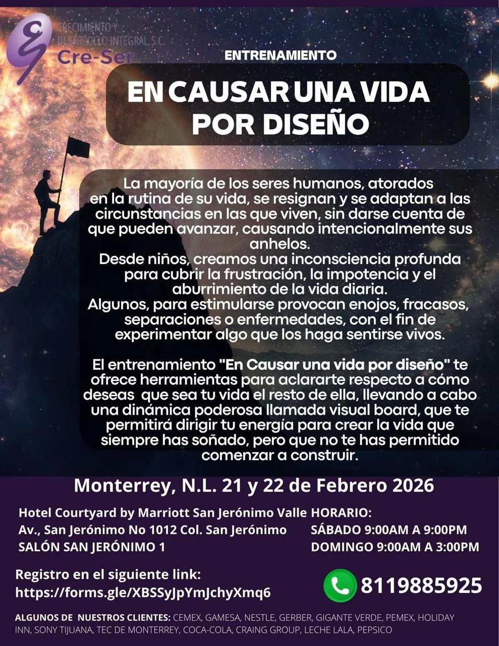 Entrenamiento En Causar Una Vida Por Diseño