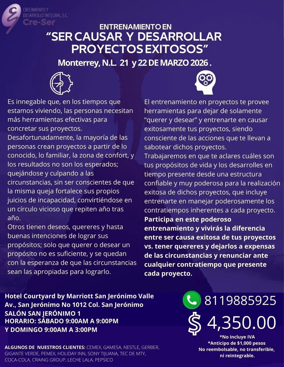 Ser Causa Y Desarrollar Proyectos Exitosos