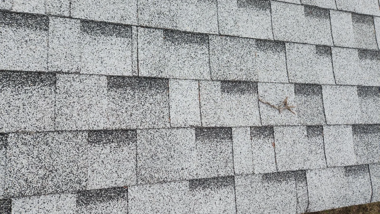 Shingles on a roof close-up
