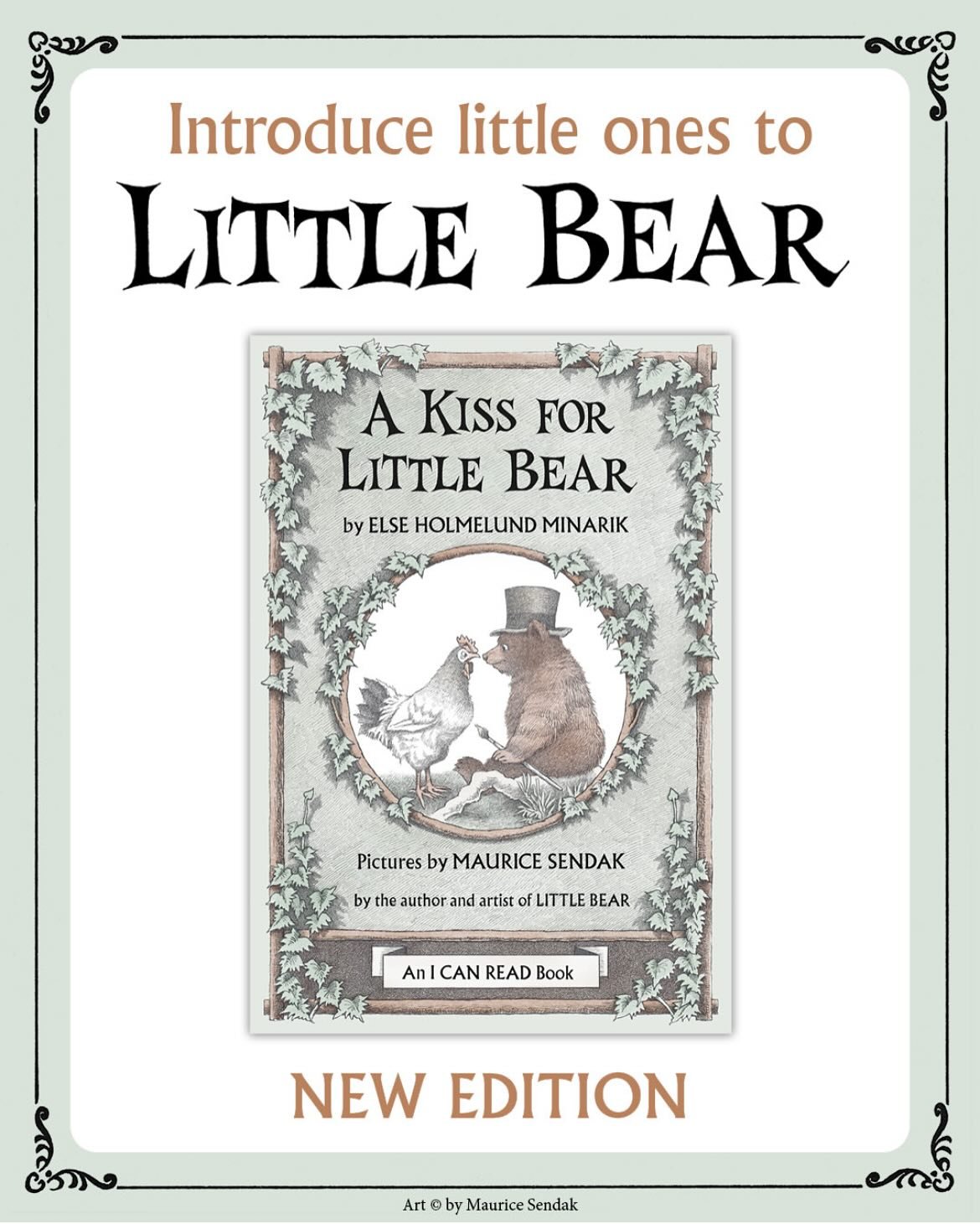 🖌️🐻 #LittleBear #MauriceSendak #HarperKids