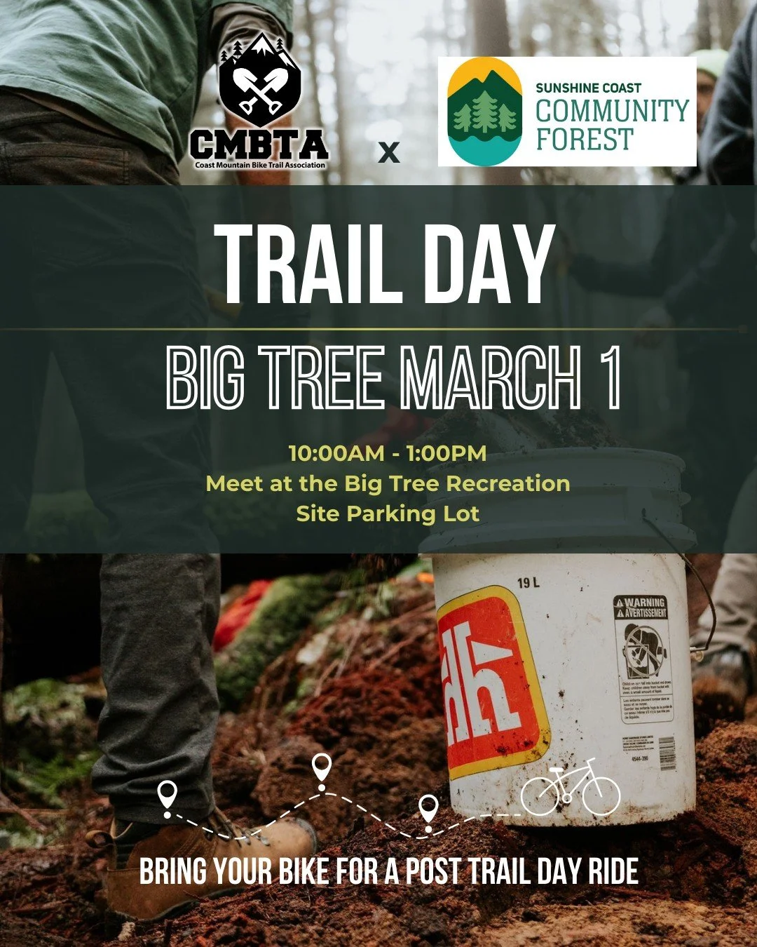 Hello trail users of the Sunshine Coast!

It's Trail Day time again and this time we're heading up to work on some our West Sechelt favourites.  Lots of drainage, smoothing, and feature work to be done on these trails so we're hoping to get lots of f