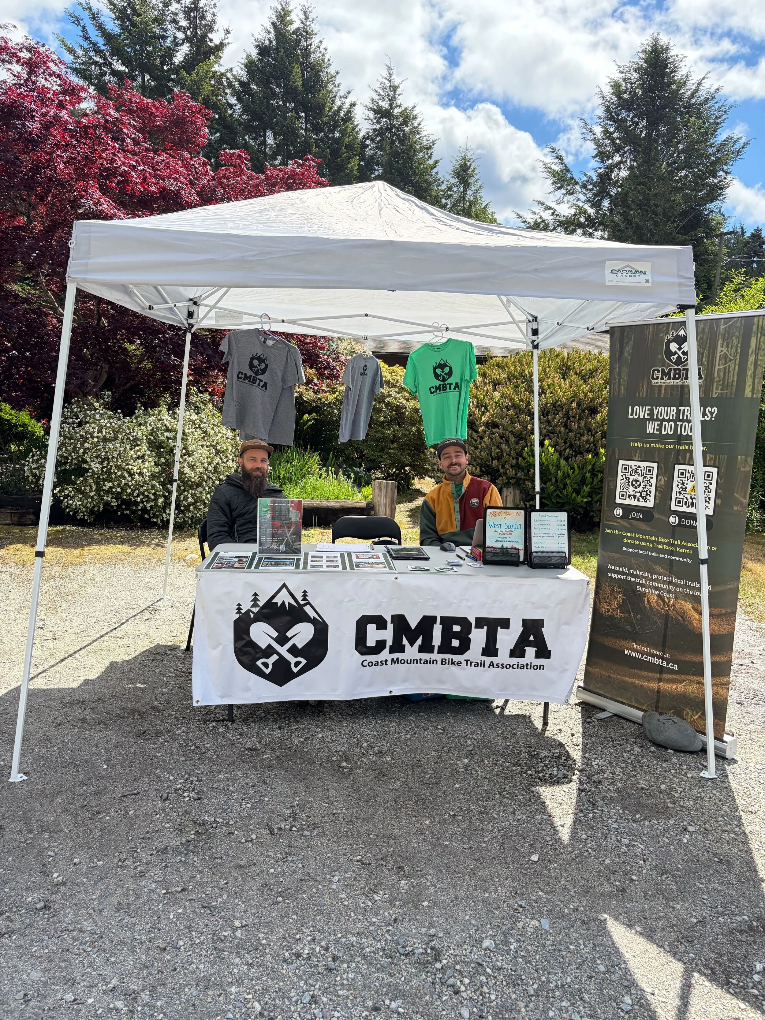 What a fun day at the Salmon Release Festival! 🐟☀️

We had a busy booth with 4 new memberships signed up (including 1 family membership 🎉), lots of CMBTA t-shirts heading out into the community, and so many great conversations with current members 