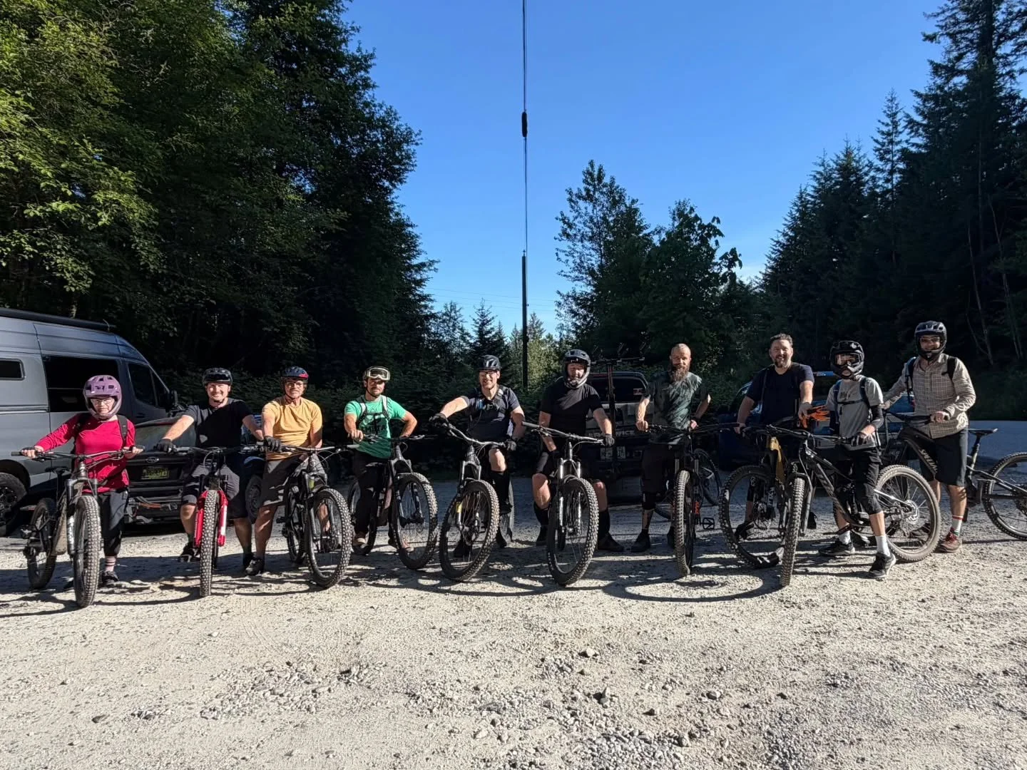 What a great turnout for our first after work ride last friday.
A classic loop Doug D&eacute;tention -  Pineapple express and Fuzzy hugs - Doug D&eacute;tention - Pineapple Express.

Did you see these photos and feel like you missed out? No sweat- ou