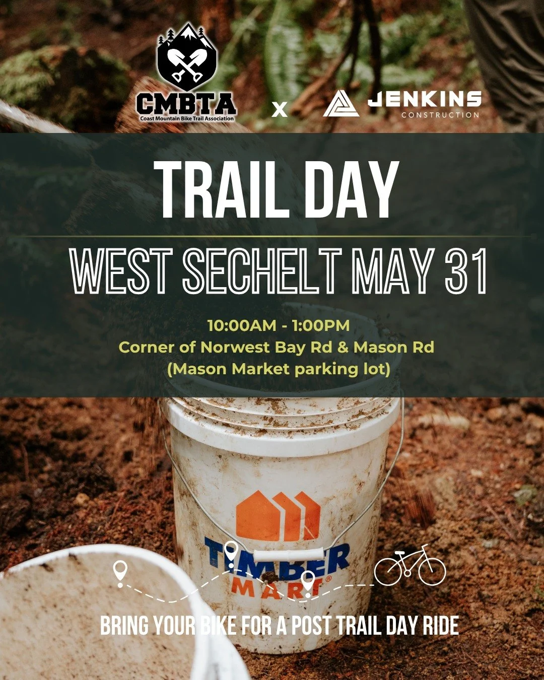🚨 Trail Day is THIS SUNDAY! 🚨

Come spend a morning outside with good people, fresh air, and some satisfying work that directly improves the trails we all enjoy.

We&rsquo;ll be working on sections of the Wakefield Matrix and surrounding West Seche