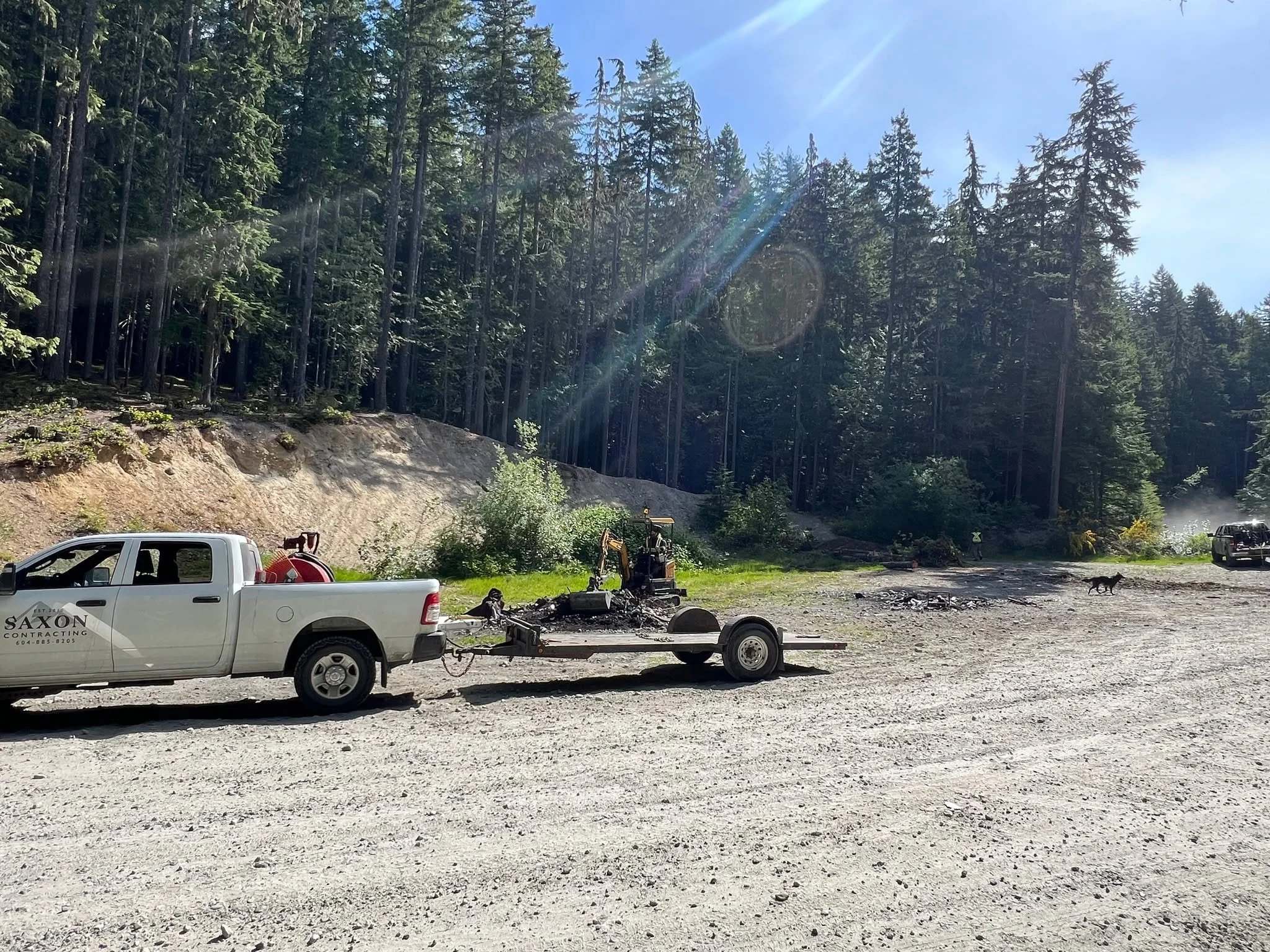 Huge thanks to Casey, Tom, and Larry for volunteering their time to clean up the debris that had been building up at the bottom of Mach Chicken, and a special shout out to Casey and the folks at Saxon Contracting, for donating and operating the machi