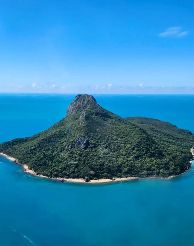 Hawaii? No - The stunning Pentecost Island. Owing to its rugged, cliffed terrain and lack of flat ground, Pentecost remained uninhabited. A 1934 application to occupy the island was refused, and it was declared part of the Whitsunday National Park in