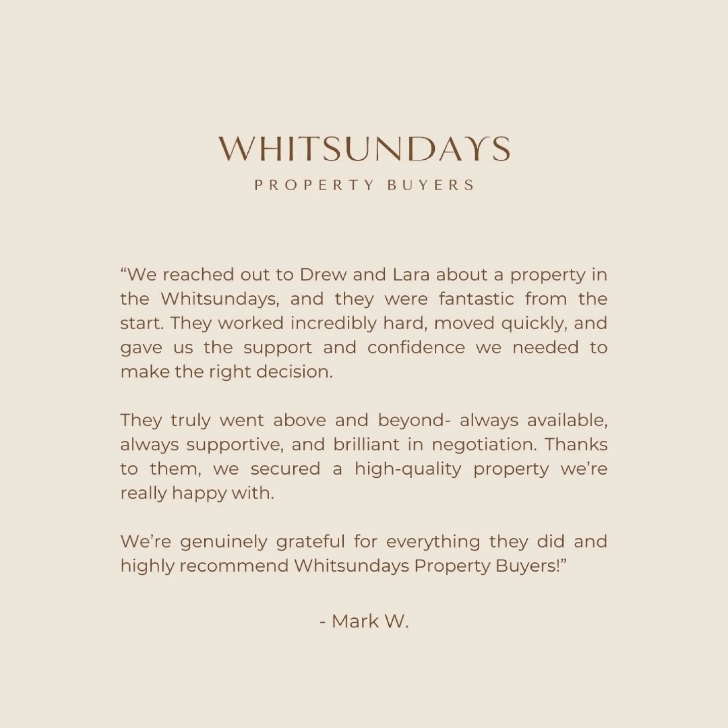 Thank you, M &amp; C, for your kind words and for trusting us to guide you through your property buying journey. We're so grateful to have helped you secure the perfect investment. 

Supporting clients like you is why we do what we do. It was an abso