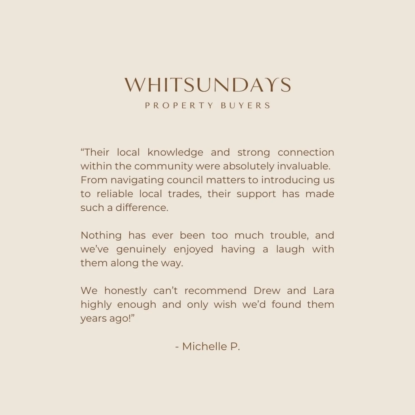 So grateful for feedback like this 🤍 From providing trusted local knowledge and strong community connections to securing this property under the hammer at auction among 10 registered bidders with a clear, strategic plan - we&rsquo;re proud to suppor