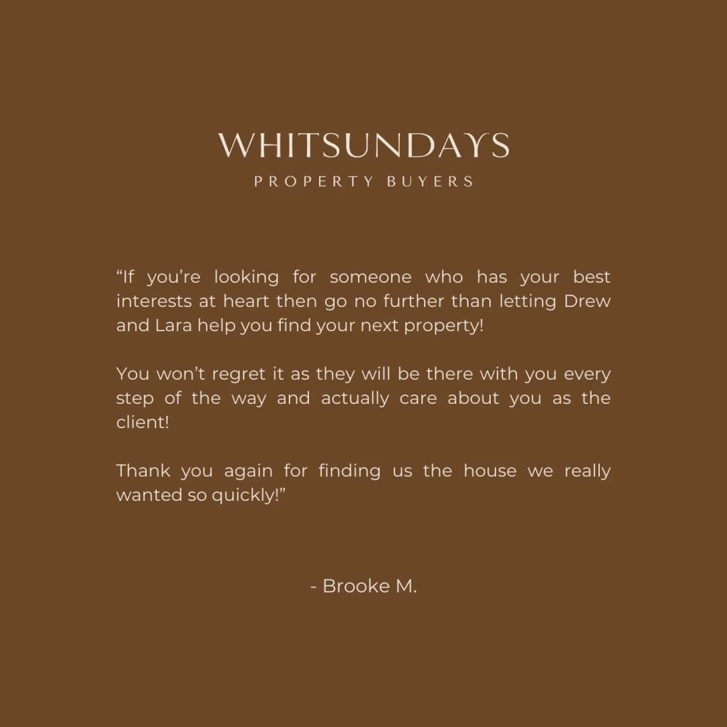 Thank you to our local clients, B &amp; D, for the feedback and for choosing us to help you secure an off-market home that truly fits your family. This is exactly what this work is about, and we couldn&rsquo;t be happier for you with the outcome.

#G