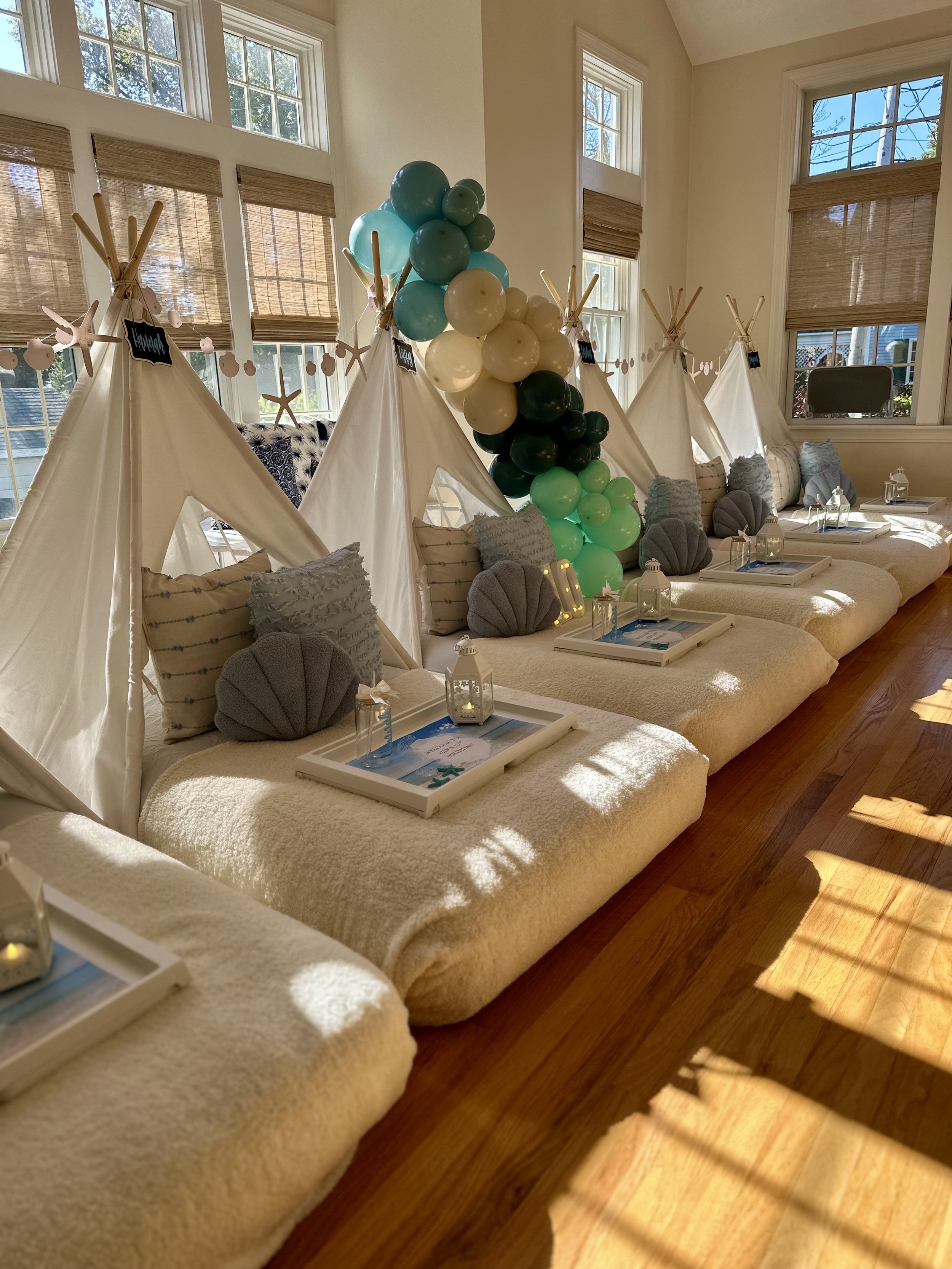 Sleepover party | slumber party | teepee party