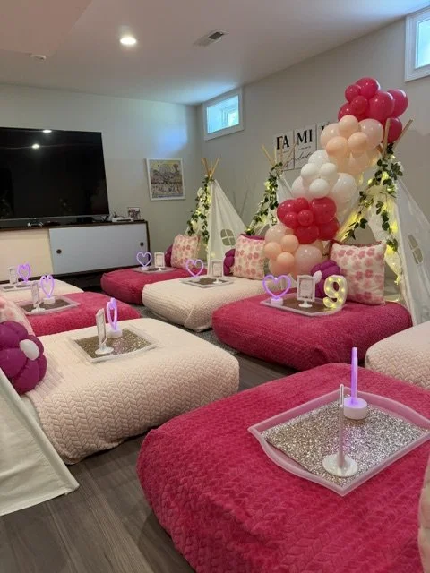 Boston, Ma - Sleepover party - Slumber Party - Teepee Tent Party - children's party - kid's party - Boston Teepee Party - Slumberbash - Boston Birthday ideas - Birthday Ideas Boston - Sleepover Boston - Slumber party Boston
