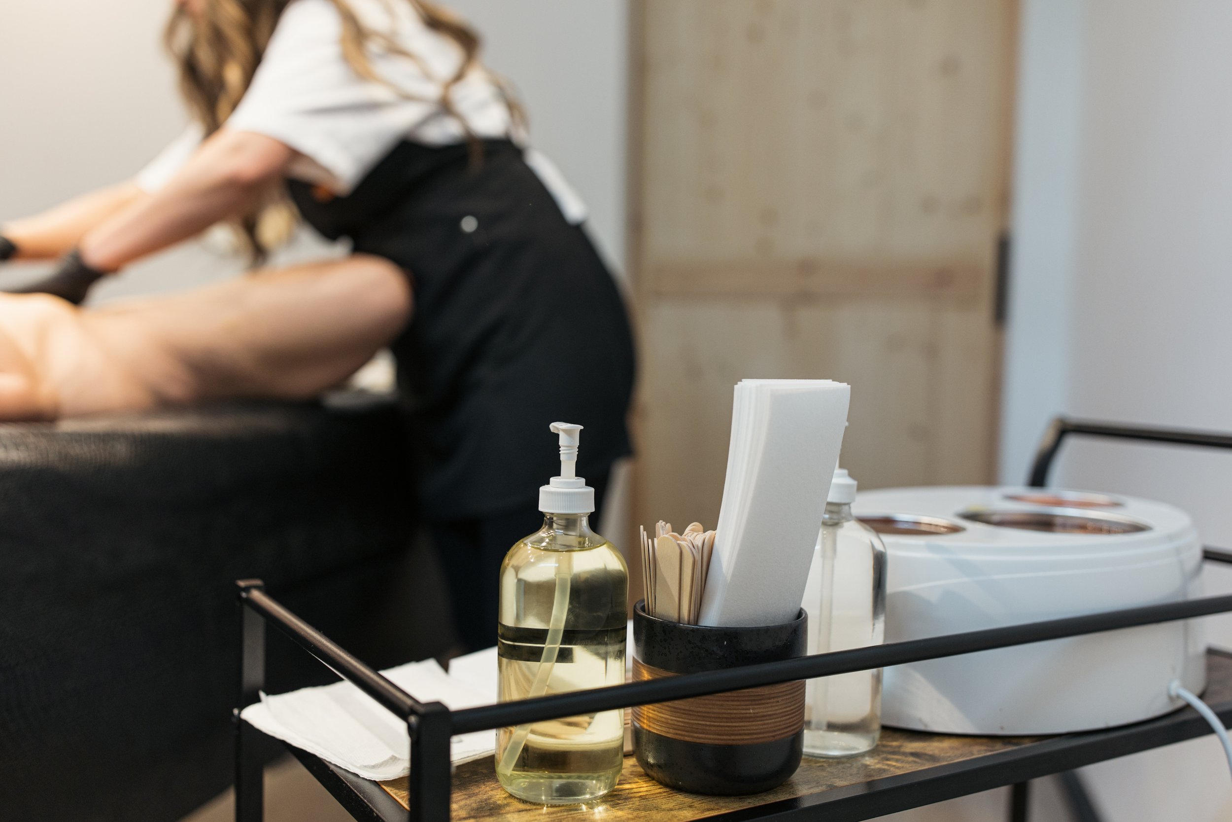 Soft wax warmer and professional waxing supplies at Neighborhood Wax