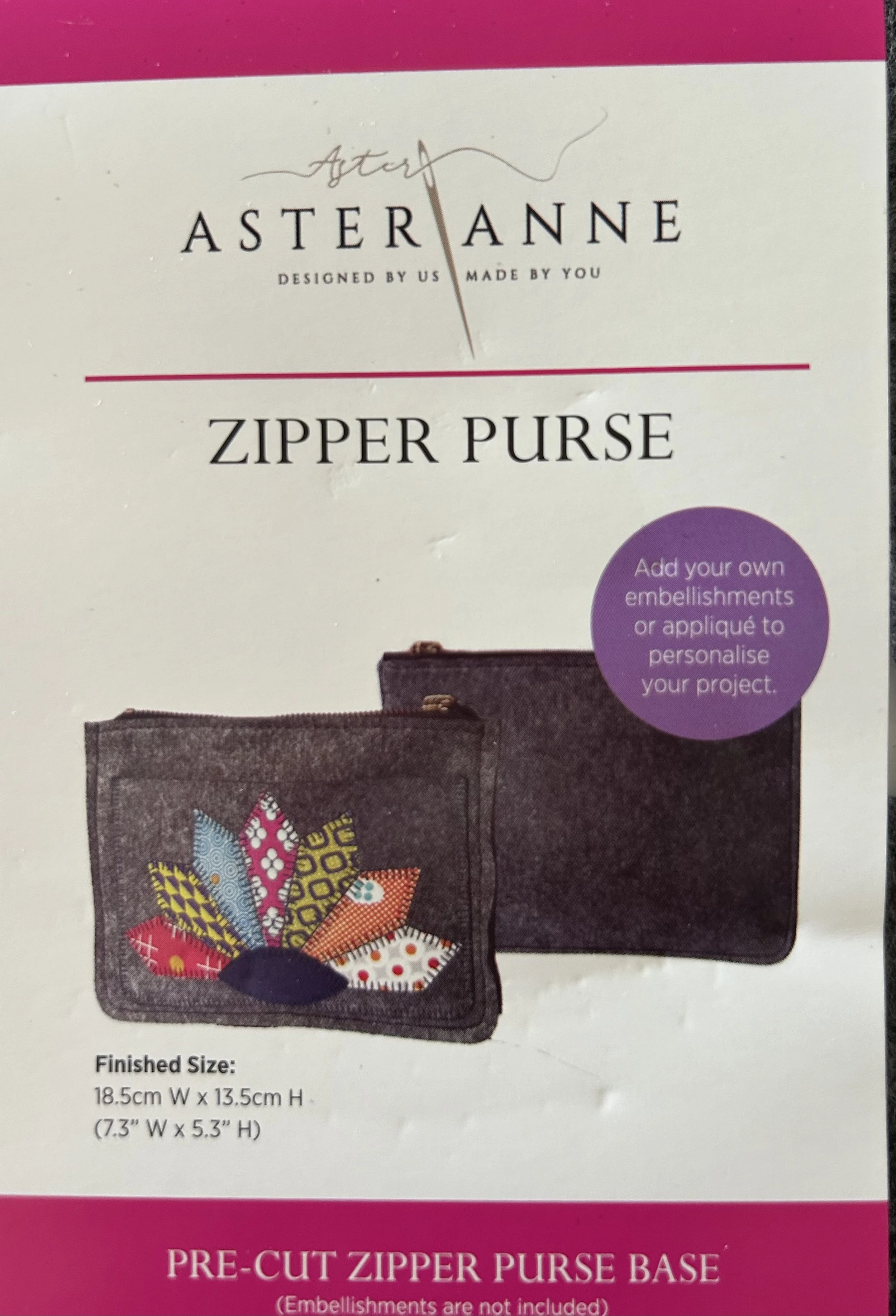 FELT ZIPPER POUCH KIT