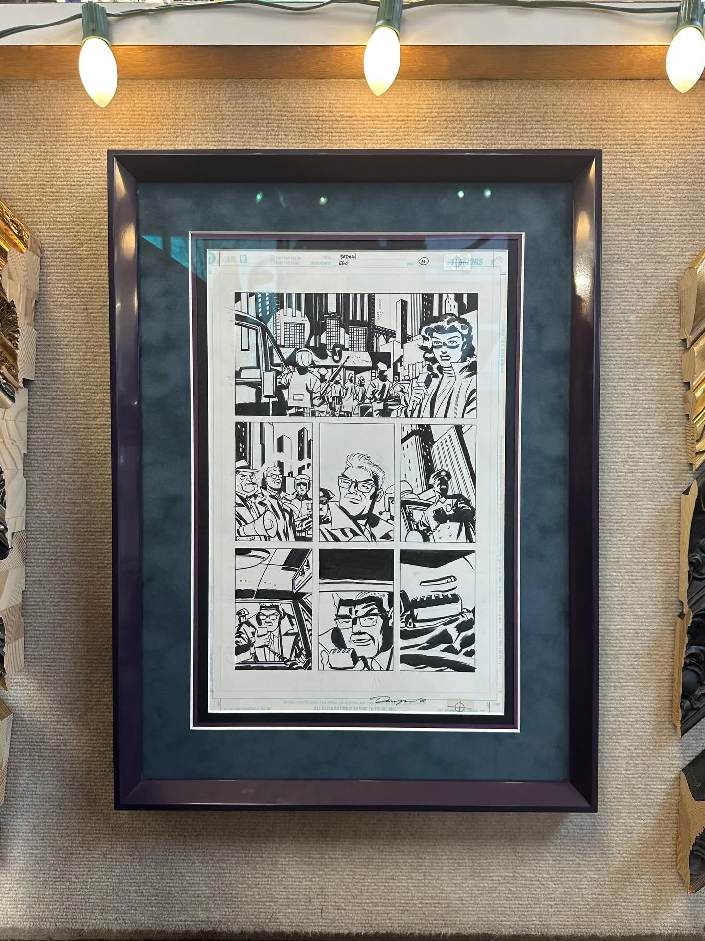 Check out our latest project; Illustrations from the Batman Ego comics preserved perfectly with archival framing. Frame your priceless collectibles with us ! 
.
.
.
#myframingstore #customframing #batman #comics #illustration #comicbookart #batmancom