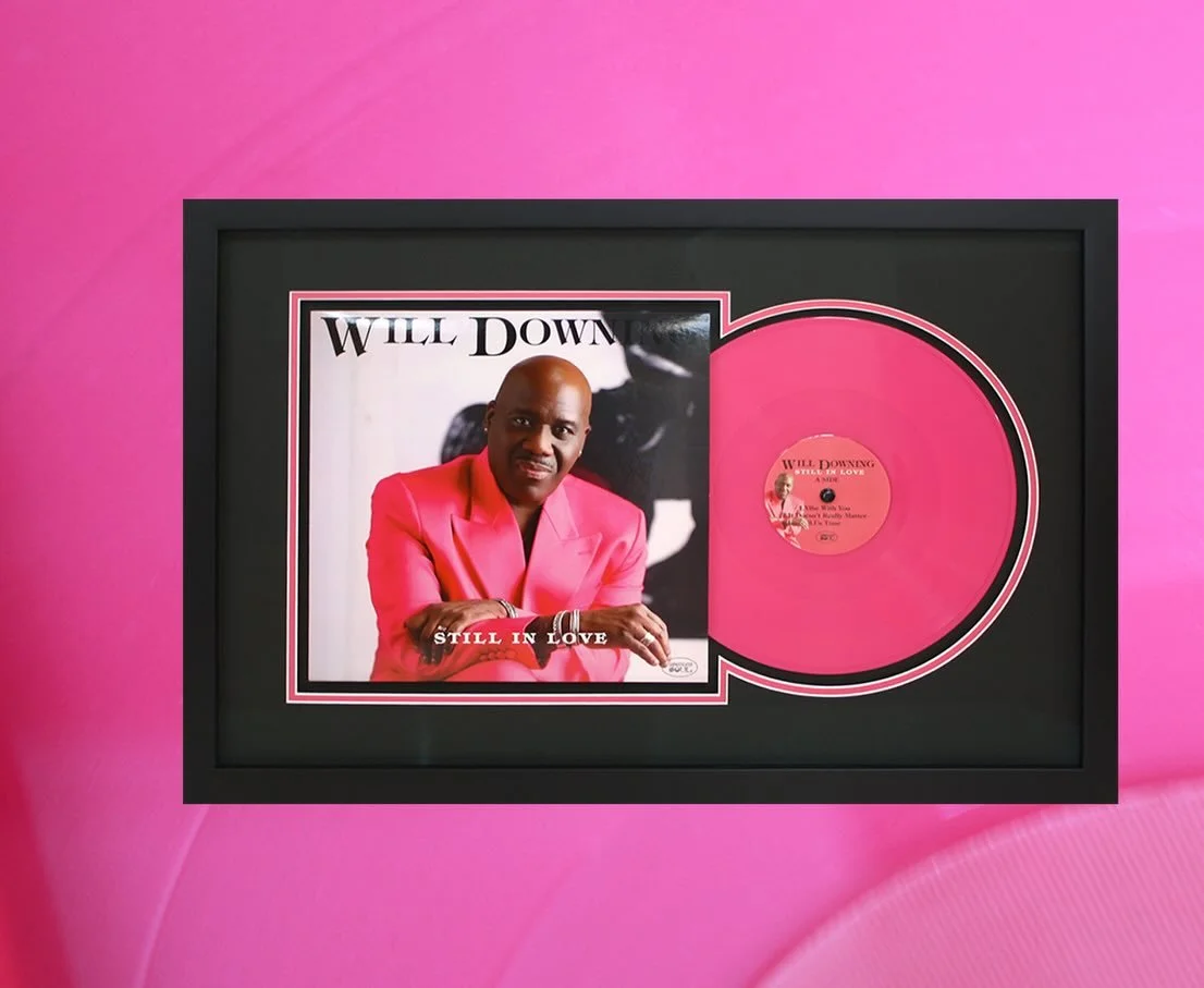 Happy Valentine&rsquo;s Day! 💘 🖼️ Check out @willdowning3 tonight at Union County Preforming Arts Center at 8pm! 
.
.
.
#myframingstore #customframing #edisonnj #recordoftheday #valentinesday❤️